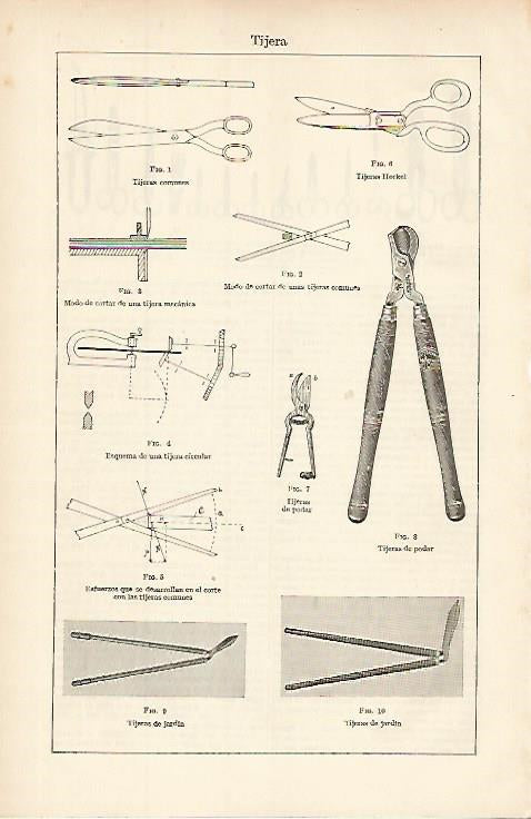 LAMINA ESPASA 8450: Tipos de tijeras