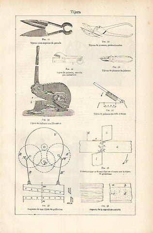 LAMINA ESPASA 8451: Tipos de tijeras industriales