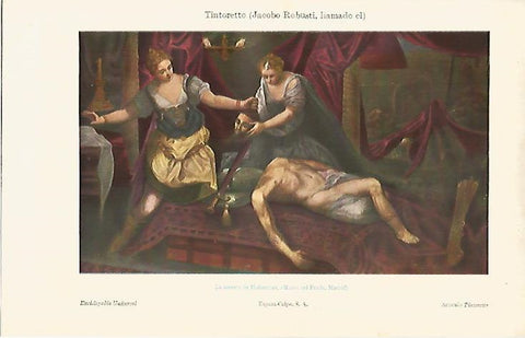 LAMINA ESPASA 8483: La muerte de Holofernes de Tintoretto
