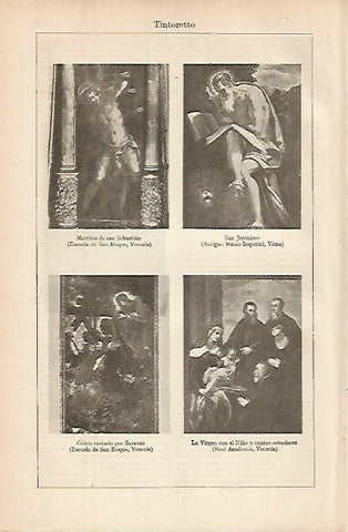 LAMINA ESPASA 8485: Obras de Tintoretto