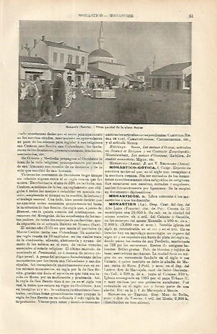 LAMINA ESPASA 8520: Plaza Mayor de Monastir Serbia