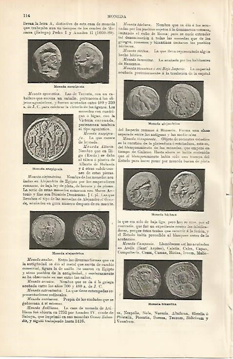 LAMINA ESPASA 8531: Monedas antiguas