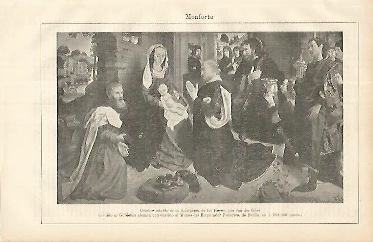 LAMINA ESPASA 8539: Retablo de la Adoracion de los Reyes por van der Goes