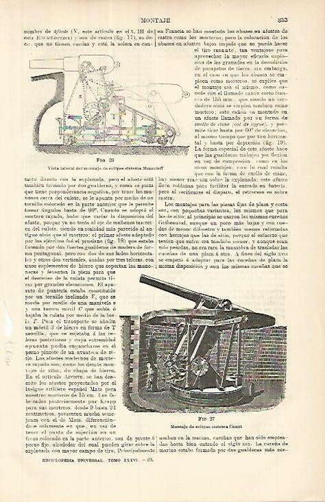 LAMINA ESPASA 8572: Montaje de eclipse sistema Canet y sistema Moncrieff