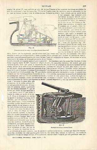 LAMINA ESPASA 8572: Montaje de eclipse sistema Canet y sistema Moncrieff