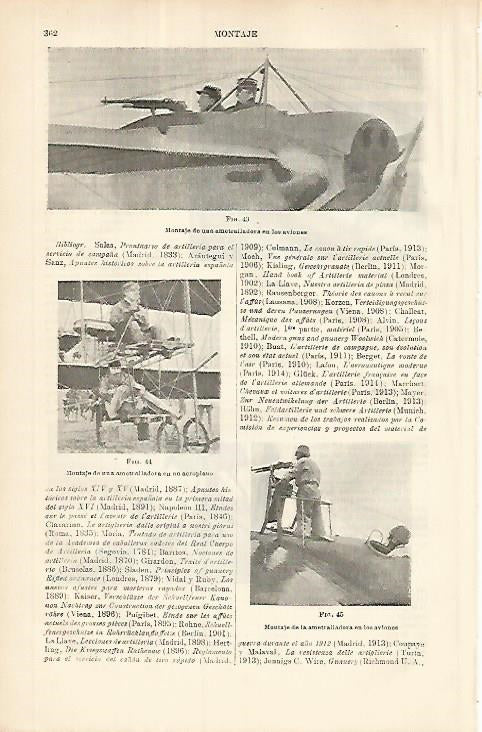 LAMINA ESPASA 8576: Ametralladora para aviones