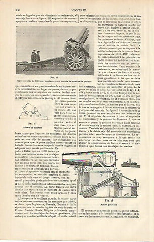 LAMINA ESPASA 8579: Obus de sitio de 260 mm