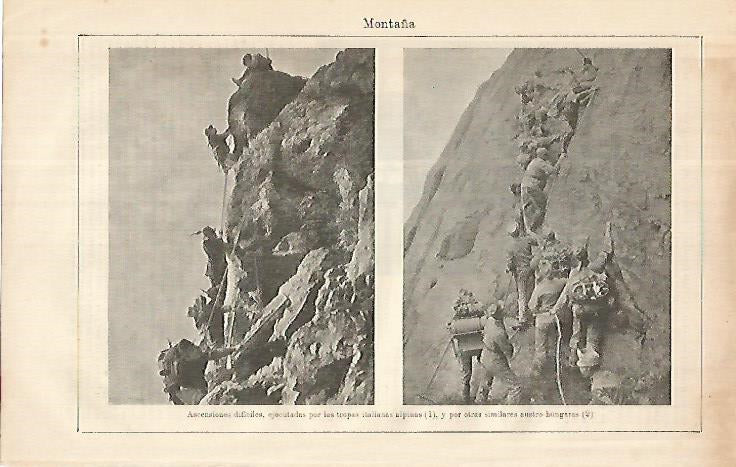 LAMINA ESPASA 8590: Tropas alpinas de Italia y del Imperio austro-hungaro