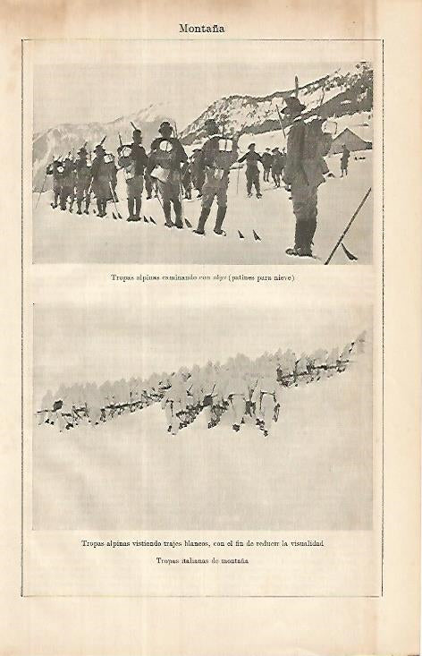 LAMINA ESPASA 8591: Tropas alpinas de Italia