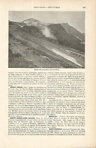 LAMINA ESPASA 8609: Pico de Sancy Francia