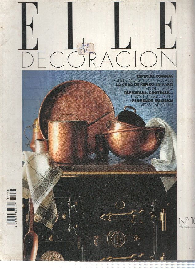 ELLE DECORACION numero 0010 - LA CASA DE KIENZO EN PARIS