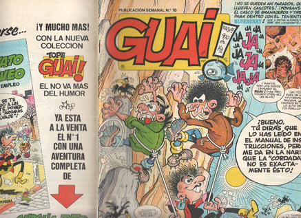 Guai publicacion semanal numero 016: Chicha, Tato y Clodoveo de Francisco Ibañez