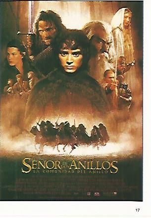 CROMO CINE 1242: EL SEÑOR DE LOS ANILLOS. LA COMUNIDAD DEL ANILLO