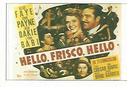 CROMO CINE 1252: HOLA SAN FRANCISCO