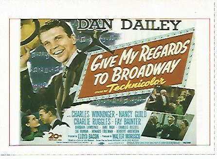 CROMO CINE 1253: DA MIS RECUERDOS A BROADWAY