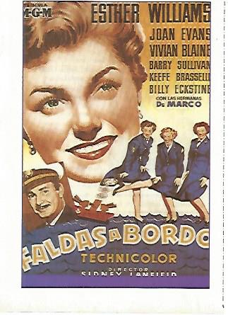 CROMO CINE 1280: FALDAS A BORDO