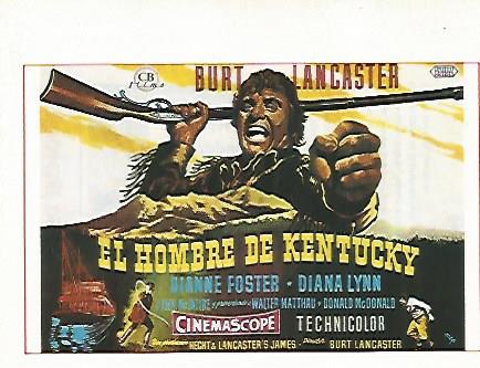 CROMO CINE 1293: EL HOMBRE DE KENTUCKY