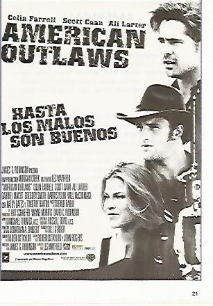 CROMO CINE 1312: AMERICAN OUTLAWS