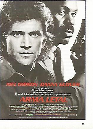 CROMO CINE 1326: ARMA LETAL