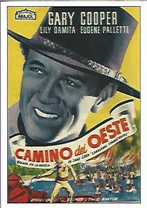 CROMO CINE 1335: CAMINO DEL OESTE