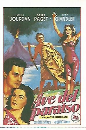 CROMO CINE 1352: AVE DEL PARAISO