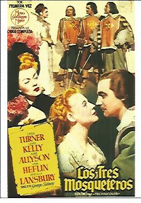 CROMO CINE 1424: LOS TRES MOSQUETEROS