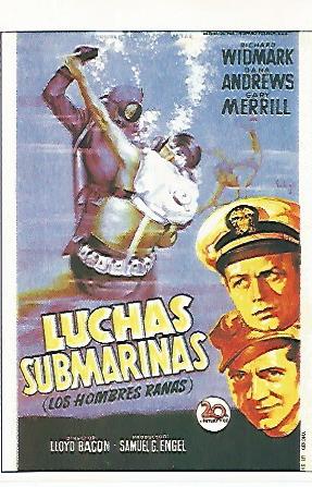 CROMO CINE 1438: LUCHAS SUBMARINAS