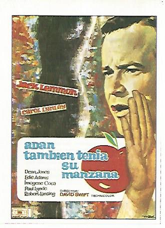 CROMO CINE 1476: ADAN TAMBIEN TENIA SU MANZANA