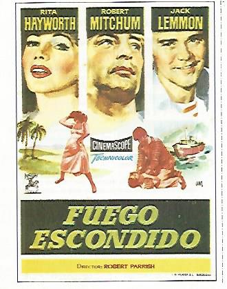 CROMO CINE 1477: FUEGO ESCONDIDO