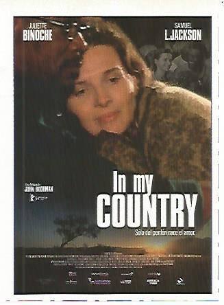 CROMO CINE 1515: IN MY COUNTRY