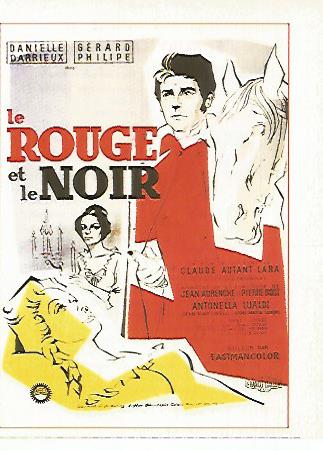 CROMO CINE 1521: EL ROJO Y EL NEGRO