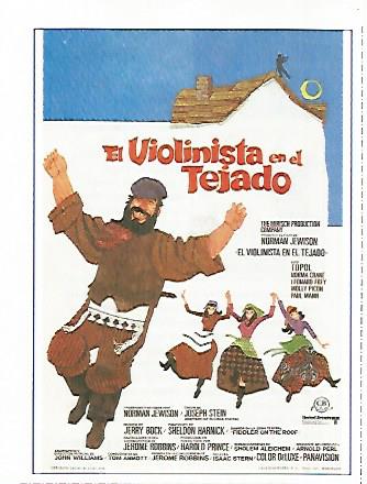 CROMO CINE 1542: EL VIOLINISTA DEL TEJADO