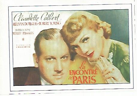 CROMO CINE 1581: LA ENCONTRE EN PARIS