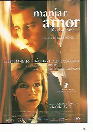 CROMO CINE 1597: MANJAR DE AMOR