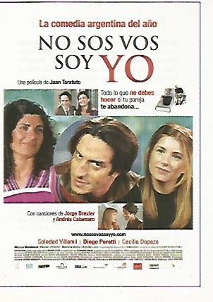 CROMO CINE 1640: NO SOS VOS SOY YO