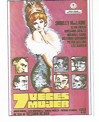 CROMO CINE 1665: 7 VECES MUJER