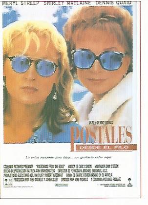 CROMO CINE 1668: POSTALES DESDE EL FILO