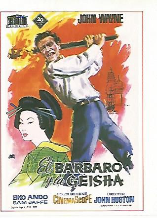CROMO CINE 1676: EL BARBARO Y LA GEISHA