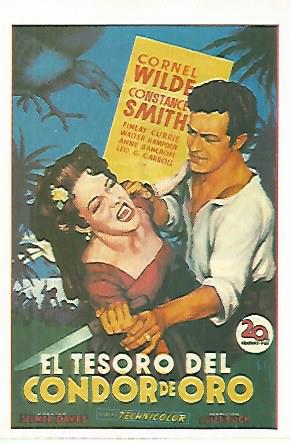 CROMO CINE 1731: EL TESORO DEL CONDOR DE ORO