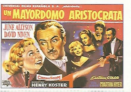 CROMO CINE 1757: UN MAYORDOMO ARISTOCRATA