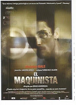 CROMO CINE 1769: EL MAQUINISTA