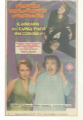 CROMO CINE 1778: CANCION DE CUNA PARA UN CADAVER