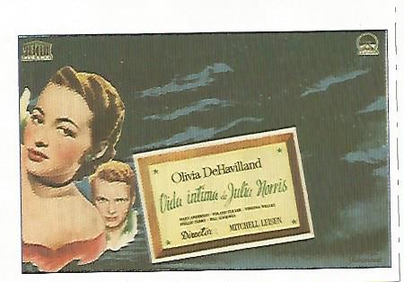 CROMO CINE 1781: LA VIDA INTIMA DE JULIA NORRIS
