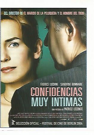 CROMO CINE 1787: CONFIDENCIAS MUY INTIMAS