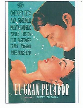 CROMO CINE 1872: EL GRAN PECADOR