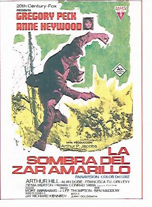 CROMO CINE 1873: LA SOMBRA DEL ZAR AMARILLO