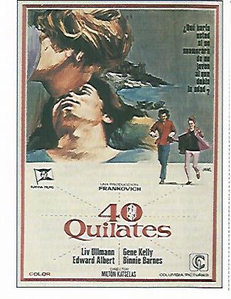 CROMO CINE 1878: CUARENTA QUILATES