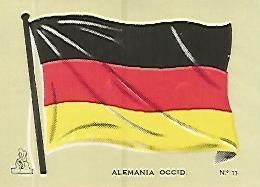 CROMO COLECCION UNIVERSAL 1900: BANDERA ALEMANIA OCCIDENTAL. Numero 11