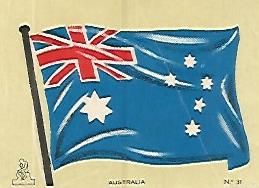 CROMO COLECCION UNIVERSAL 1907: BANDERA AUSTRALIA. Numero 31