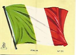 CROMO COLECCION UNIVERSAL 1914: BANDERA ITALIA. Numero 211